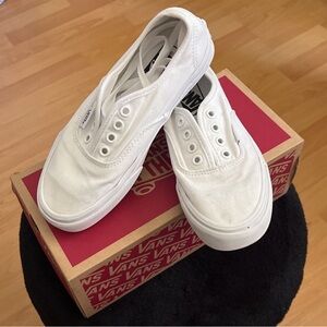 True White Vans Authentic M/F Size:M3.5/F5.0